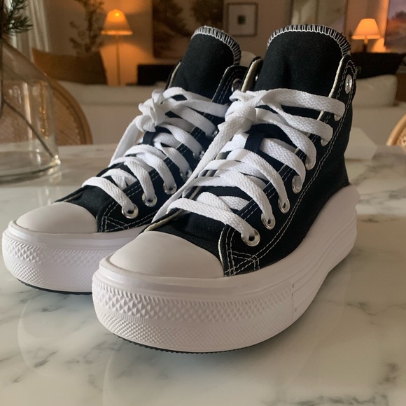 Converse Chuck Taylor All Star Move Hi sneakers in black - Picture 7 of 15